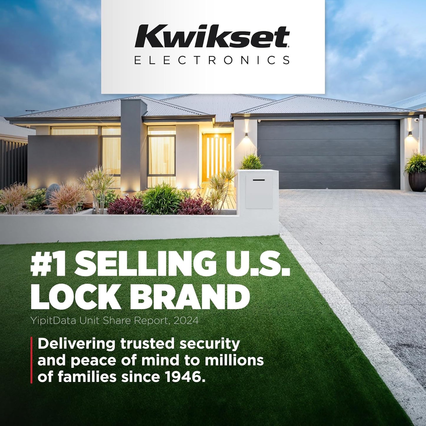 Kwikset 917TNL-11PS SmartCode Keypad Electronic Lock with Tustin Lever, SmartKey Technology, 6AL Latch, and RCS Strike in Venetian Bronze Finish