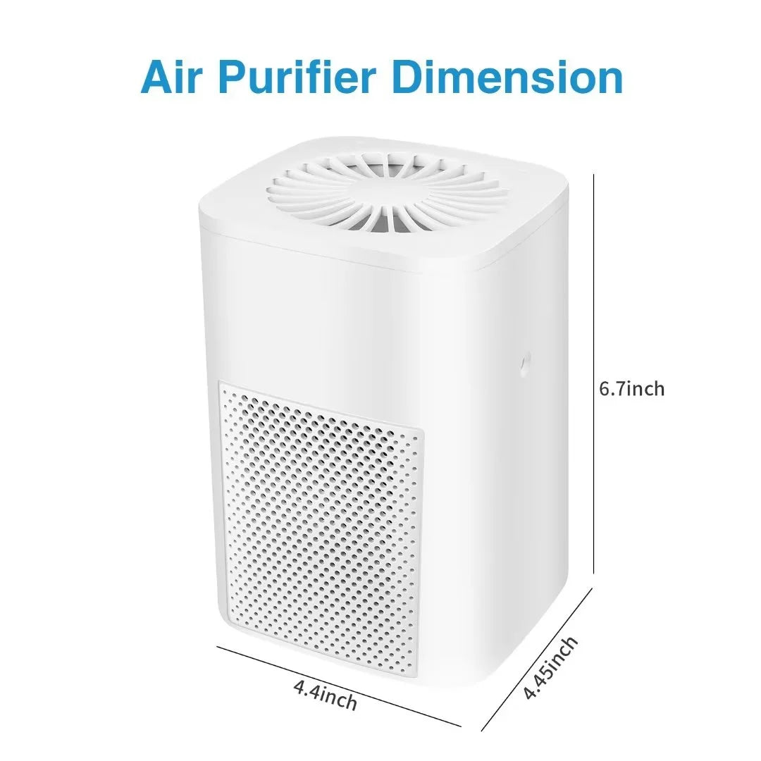 Ailkin Mini Portable Air Purifier for Home and Office - Effective Air Cleaner for Allergies, Asthma, Dust, Pet Odors, and Smoke in Small Rooms and Bedrooms
