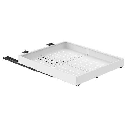 Adhesive Expandable Pull Out Drawers for Kitchen Cabinets Slide Out Drawers with Nano Film Storage Holders & Racks