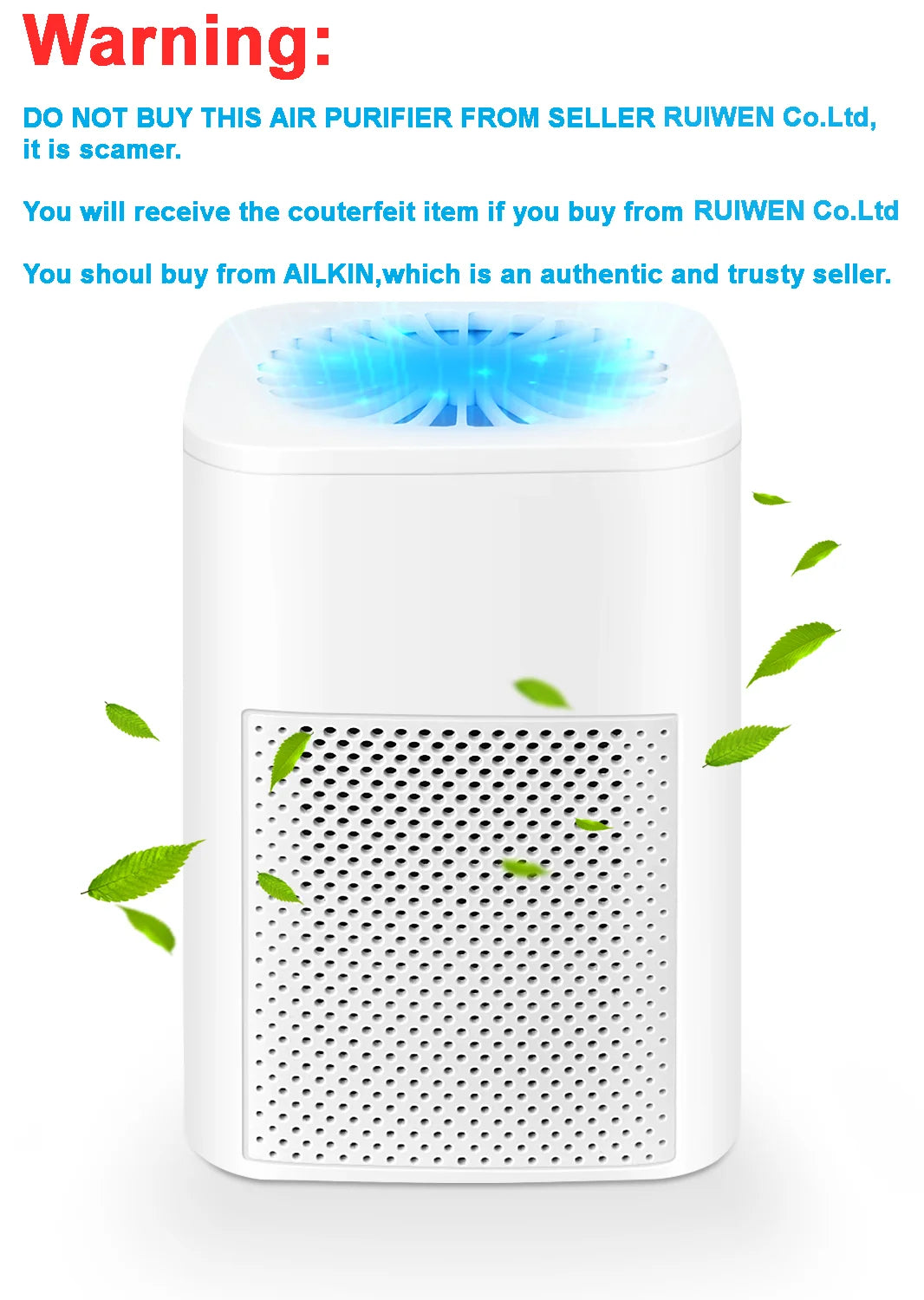 Ailkin Mini Portable Air Purifier for Home and Office - Effective Air Cleaner for Allergies, Asthma, Dust, Pet Odors, and Smoke in Small Rooms and Bedrooms