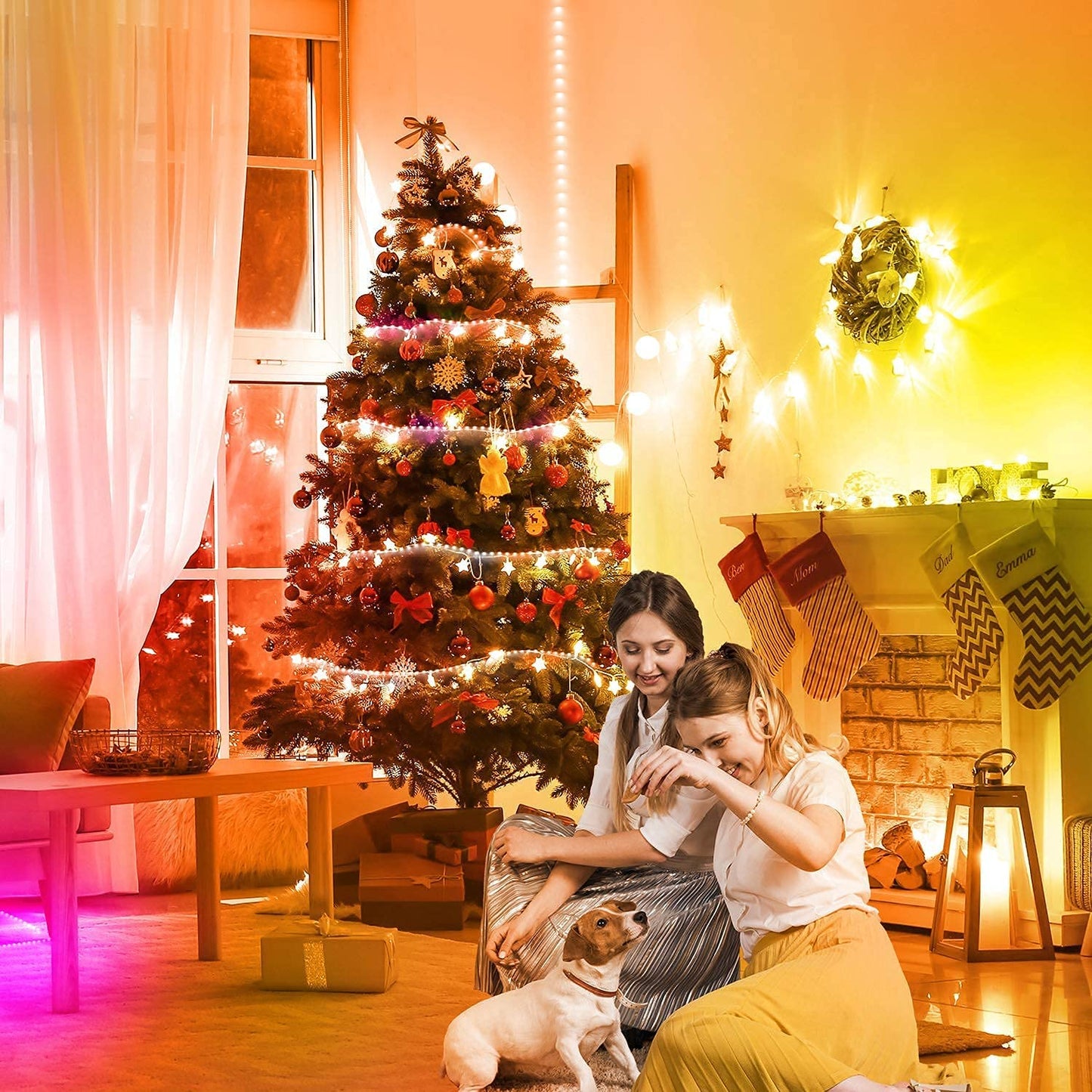 32.8Ft RGB LED Strip Lights for Bedroom Decor with Remote Control
