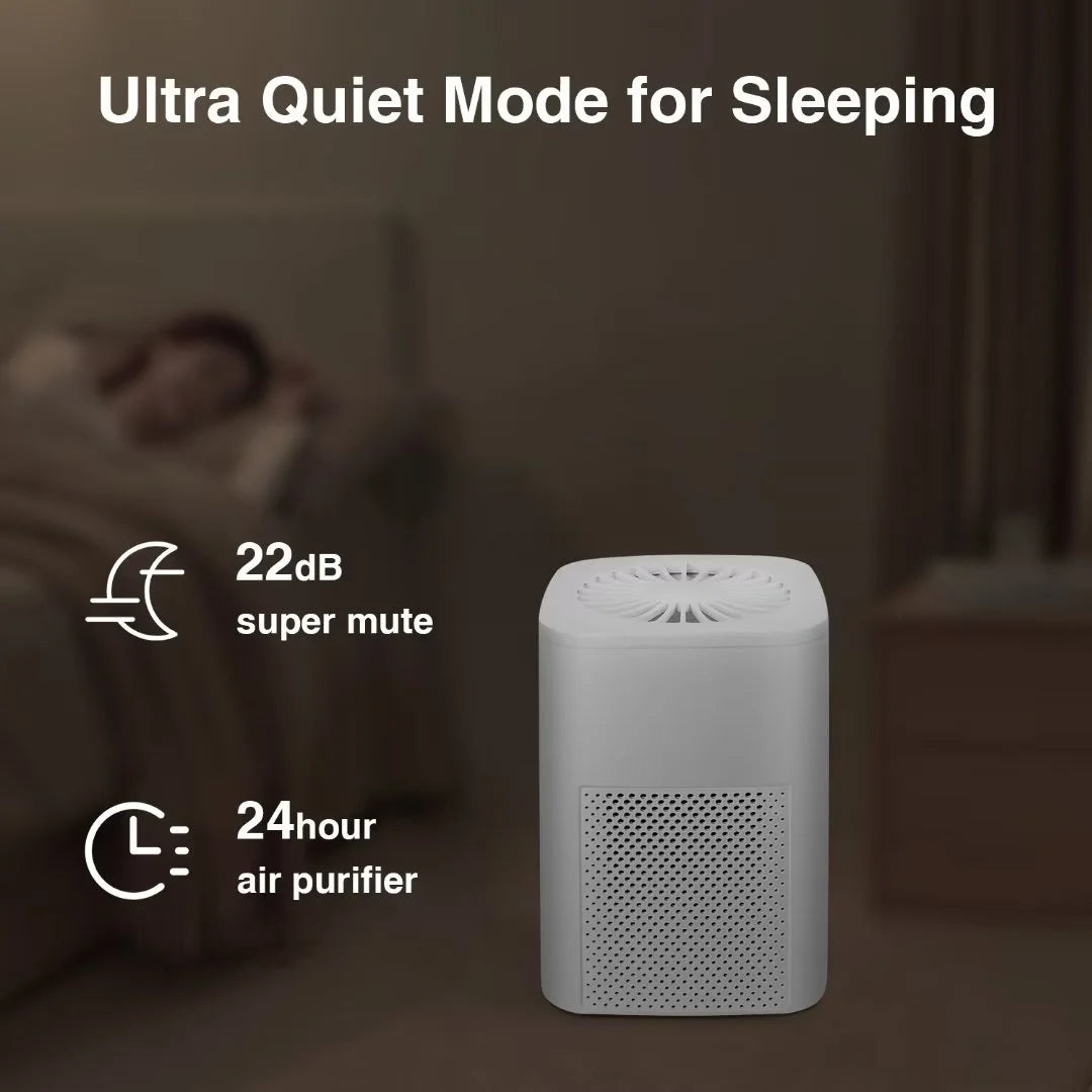 Ailkin Mini Portable Air Purifier for Home and Office - Effective Air Cleaner for Allergies, Asthma, Dust, Pet Odors, and Smoke in Small Rooms and Bedrooms